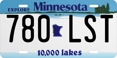 MN license plate 780LST