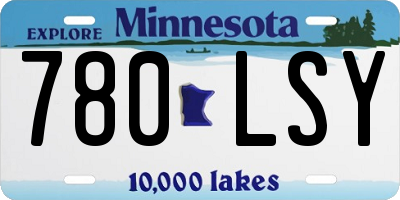MN license plate 780LSY