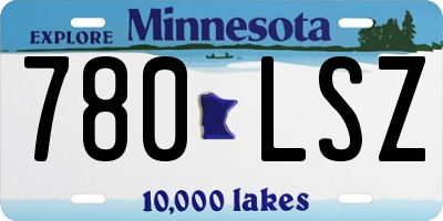 MN license plate 780LSZ