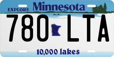 MN license plate 780LTA