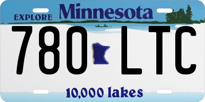 MN license plate 780LTC