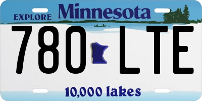 MN license plate 780LTE