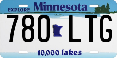MN license plate 780LTG