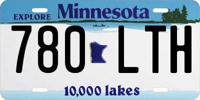 MN license plate 780LTH