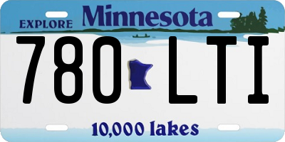 MN license plate 780LTI