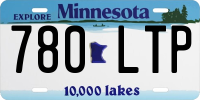 MN license plate 780LTP