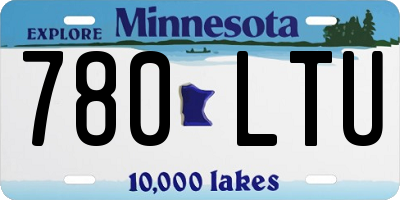MN license plate 780LTU