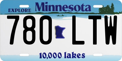 MN license plate 780LTW