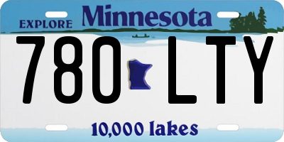 MN license plate 780LTY