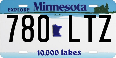 MN license plate 780LTZ