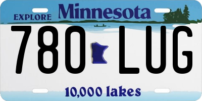 MN license plate 780LUG