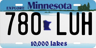 MN license plate 780LUH