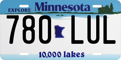 MN license plate 780LUL