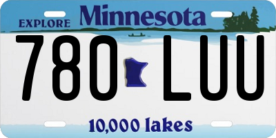 MN license plate 780LUU