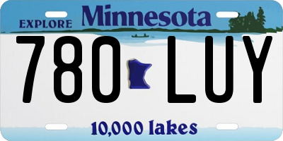 MN license plate 780LUY