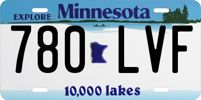 MN license plate 780LVF