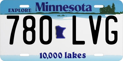 MN license plate 780LVG