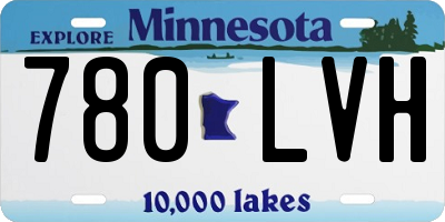 MN license plate 780LVH