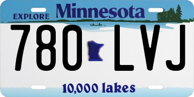 MN license plate 780LVJ