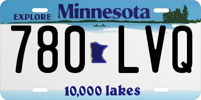 MN license plate 780LVQ