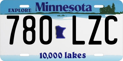 MN license plate 780LZC