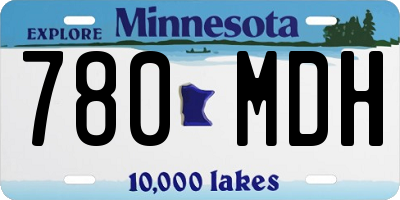 MN license plate 780MDH