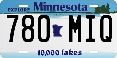 MN license plate 780MIQ
