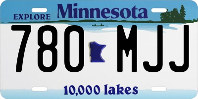 MN license plate 780MJJ