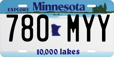 MN license plate 780MYY