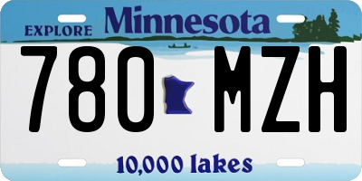 MN license plate 780MZH