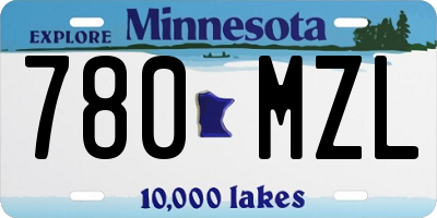MN license plate 780MZL