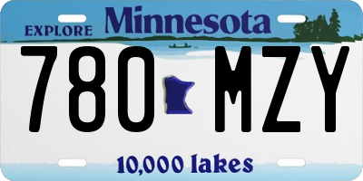 MN license plate 780MZY