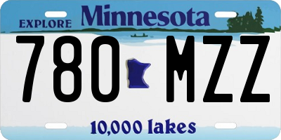 MN license plate 780MZZ