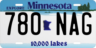 MN license plate 780NAG