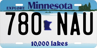 MN license plate 780NAU