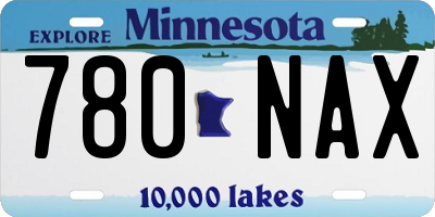 MN license plate 780NAX
