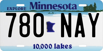 MN license plate 780NAY