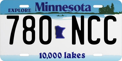 MN license plate 780NCC