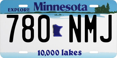 MN license plate 780NMJ