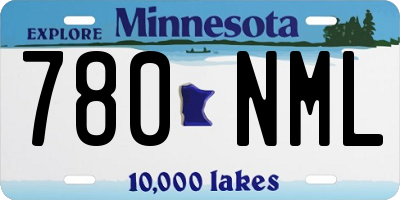 MN license plate 780NML
