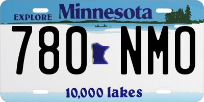 MN license plate 780NMO