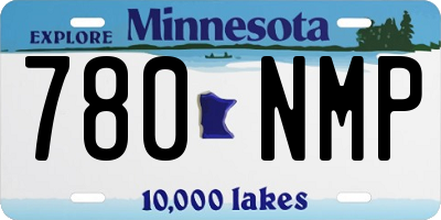 MN license plate 780NMP