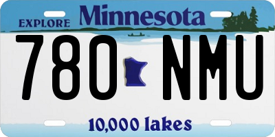 MN license plate 780NMU
