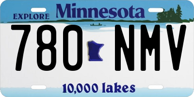MN license plate 780NMV