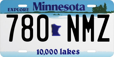 MN license plate 780NMZ