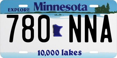 MN license plate 780NNA