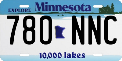 MN license plate 780NNC