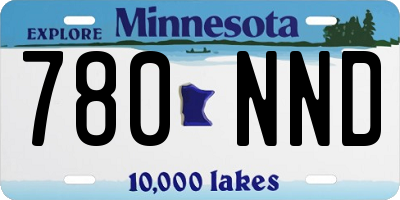 MN license plate 780NND