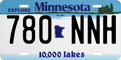 MN license plate 780NNH
