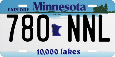 MN license plate 780NNL